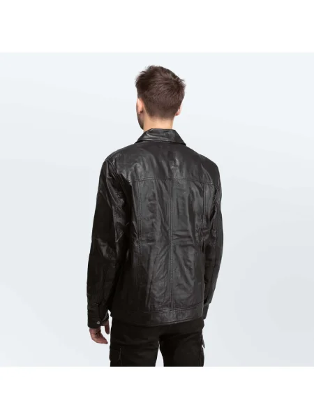 Geanta de piele Cameleon negru