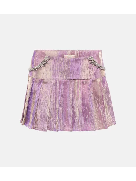 Spódnica plisowana Miss Sohee fioletowa