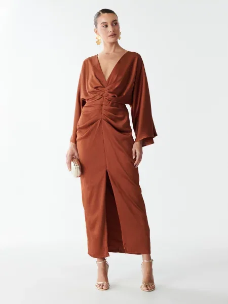 Sável Rochie de seară Deliliah închis portocaliu