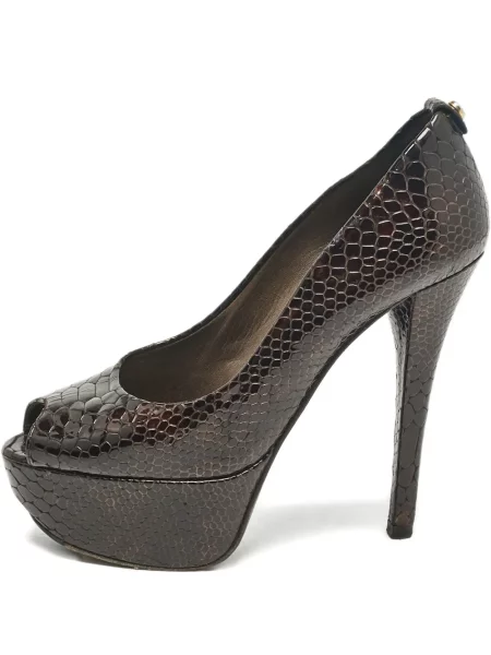 Pantofi cu toc Stuart Weitzman din piele maro