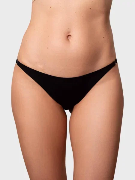 Набір трусів brabrabra бавовна/еластан чорний