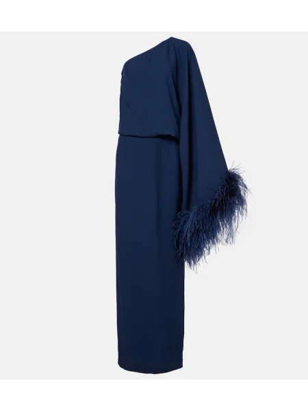 Maksi sukienka maxi Taller Marmo garniturowa niebieska