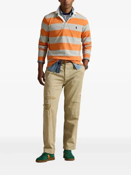 Μικρός κασκέτο Polo Ralph Lauren με χαμηλή μέση υφαίνω διαγωνίως πράσινο
