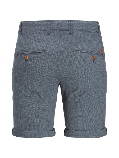 JACK & JONES Chino nohavice Fury modrosivá modrá