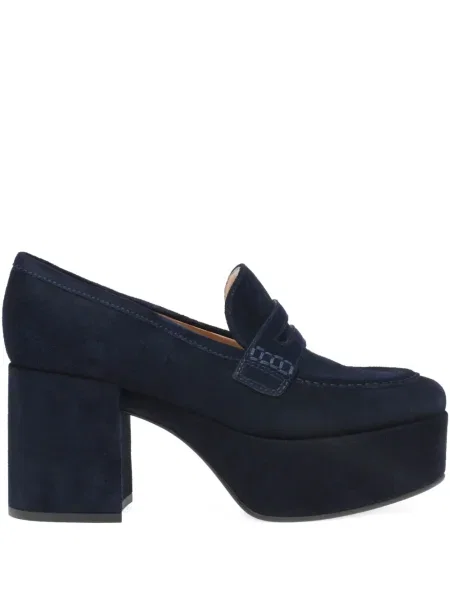 Pantofi loafer Gianvito Rossi cu platformă albastru