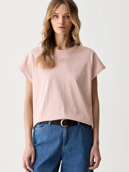 Karl Lagerfeld tricou pentru femei din roz