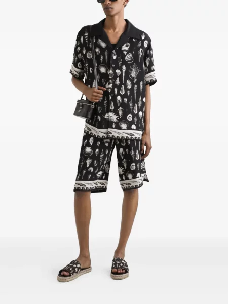 Cămașă Dolce & Gabbana cu imagine negru