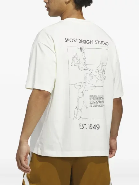 Tričko Adidas s polovičními zipem bílé