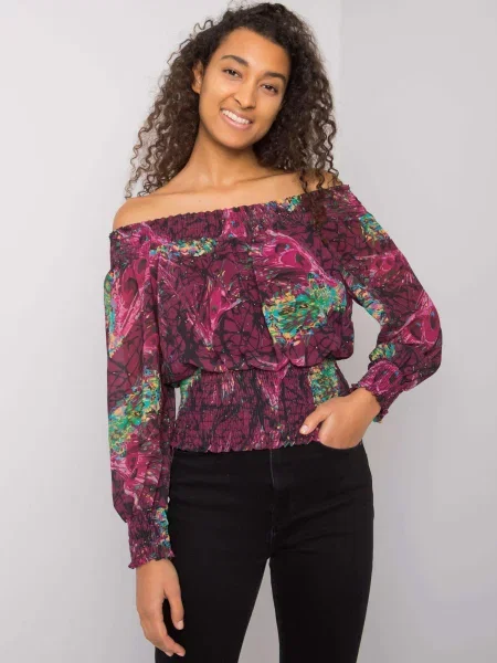 Bluză Fashionhunters violet