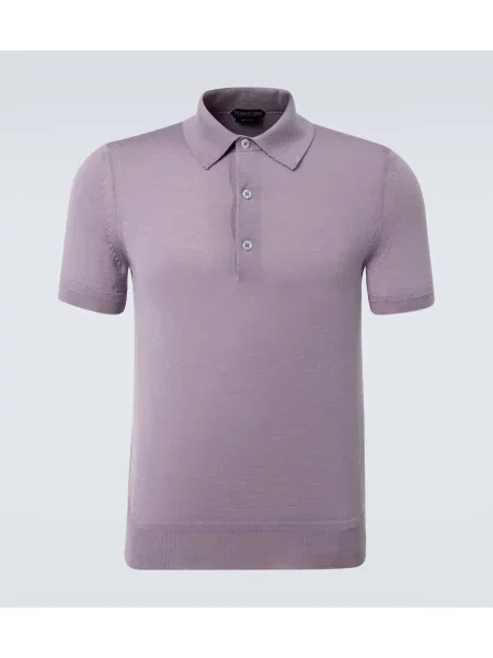 Pulover Tom Ford de mătase violet