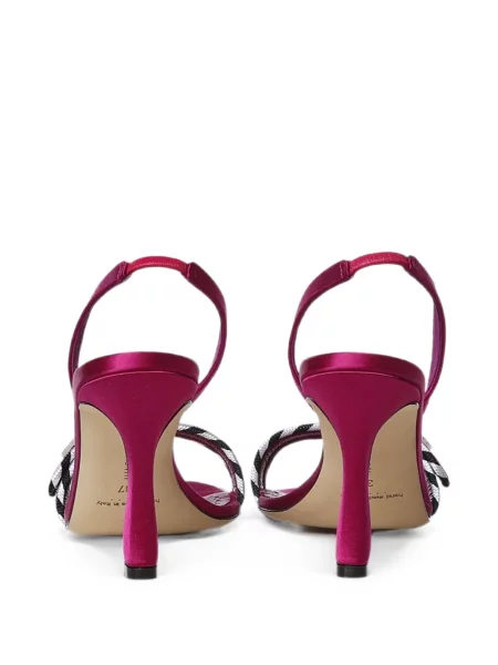 Sandale Manolo Blahnik cu cataramă slingback roz