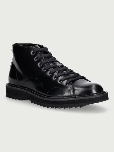 Fred Perry G Cox x FP Monkey παπούτσια Ανδρικά δερμάτινα μαύρο