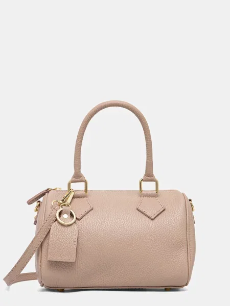 Кожена чанта Answear Lab бордо бежово