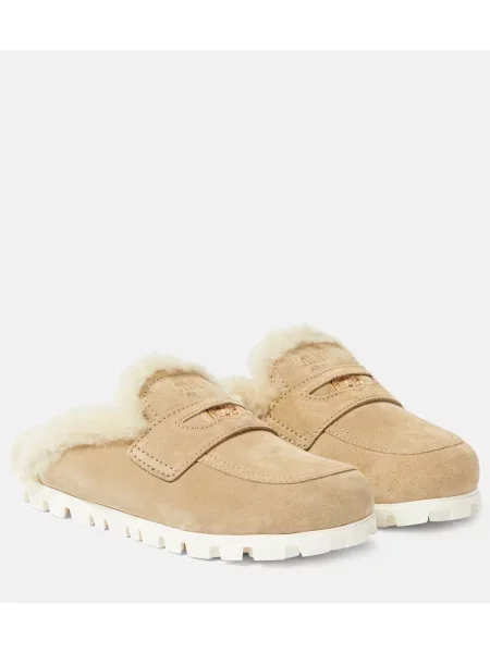 Copati Miu Miu iz semiša bež