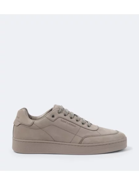 Sneakerși Saint Laurent din piele de căprioară gri