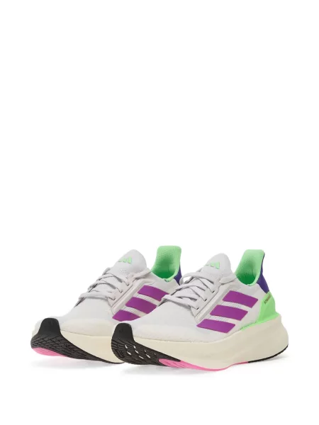 Šněrovací pruhované krajkové kalhoty Adidas modré