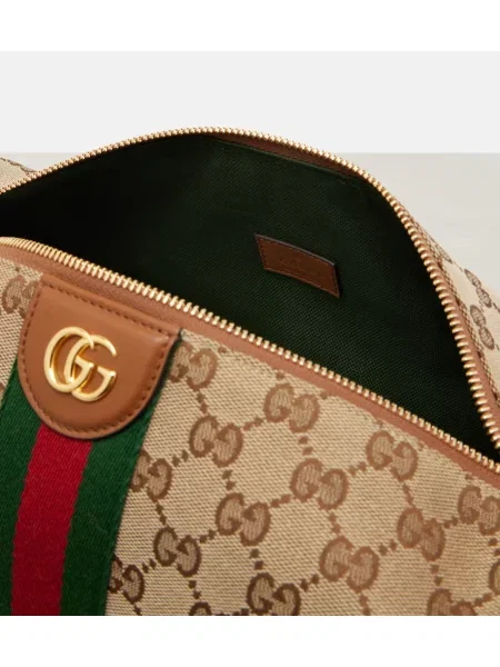 Geantă Gucci din canvas bej