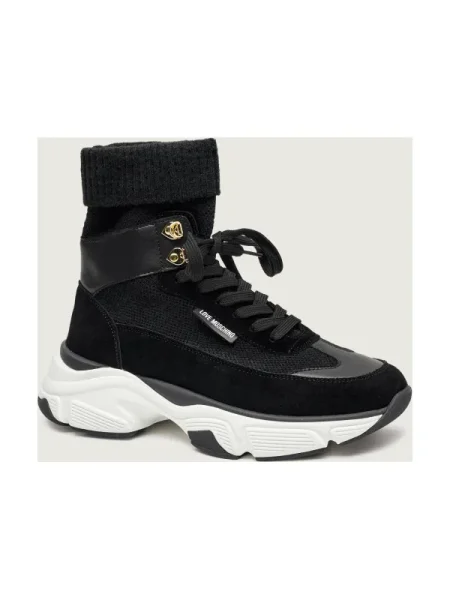 Love Moschino Sneakers | piele întoarsă negru