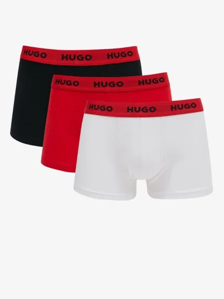 Hugo Bodywear 3 db-os boxeralsó szett TRUNK TRIPLET PACK fekete