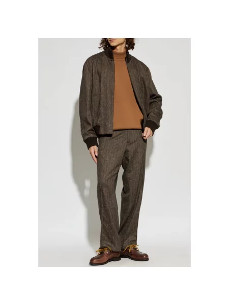 Sweter Dsquared2 wełniany brązowy