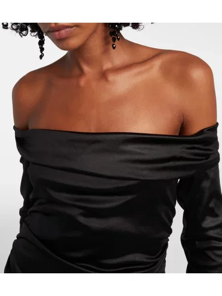 Rochie midi Isabel Marant până la genunchi de costum negru