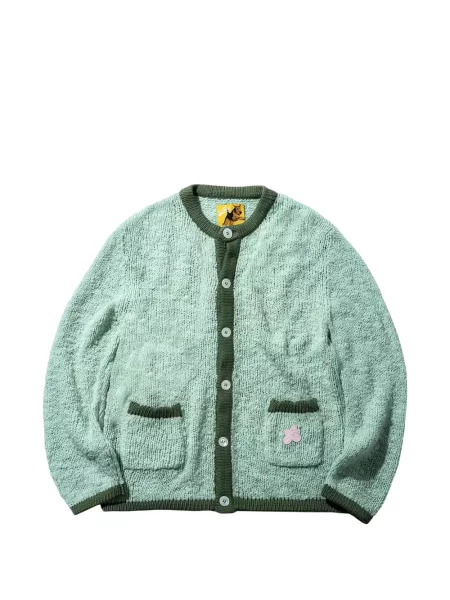 Golf cardigan Golf Le Fleur* cu model floral verde