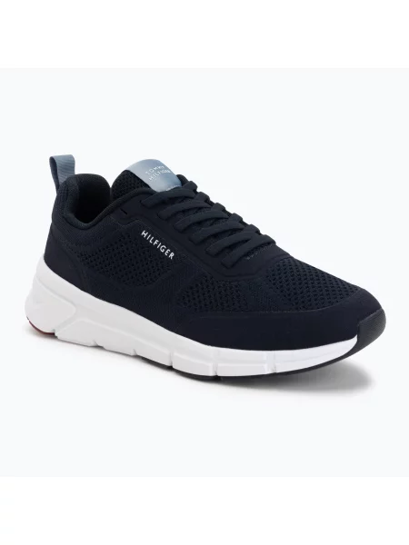 Încălțăminte pentru bărbați Tommy Hilfiger Light Knitted navy blue albastru