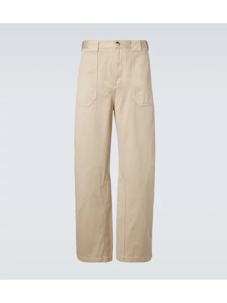 Pantaloni Loewe din canvas bej