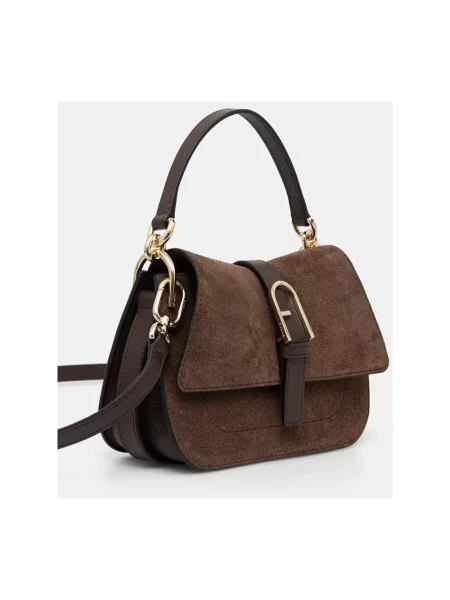 Torebka Furla skórzana brązowa