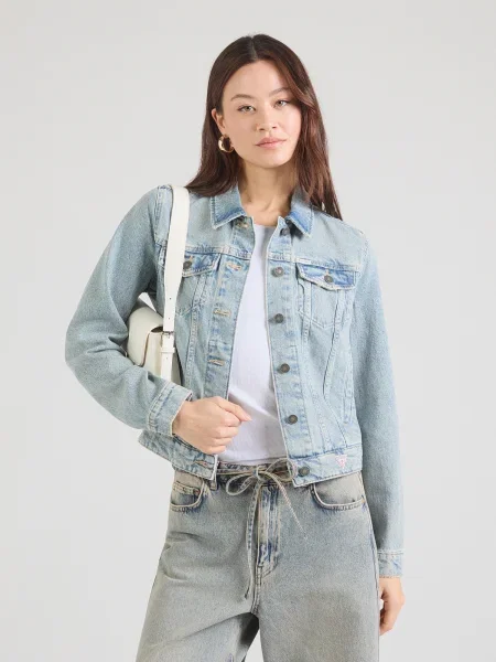 GUESS JEANS Geacă de primăvară-toamnă denim albastru