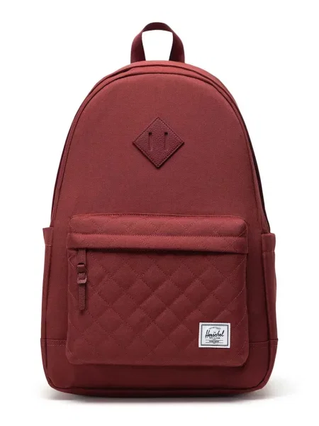 Раница Herschel Heritage Backpack голям с изчистен дизайн бордо