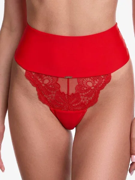 Трусики стринг с широким червоні
