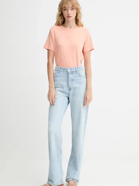 Calvin Klein t-shirt pomarańczowy