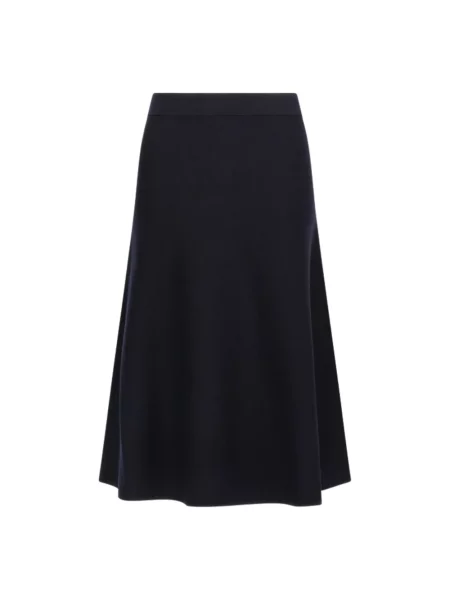 Spódnica trapezowa Max Mara Studio dzwony niebieska