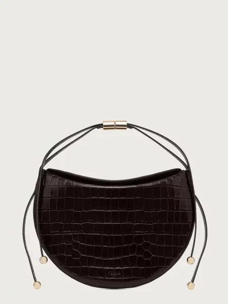 Furla crossbody kabelka dámska kožená Moonstone M hnedá