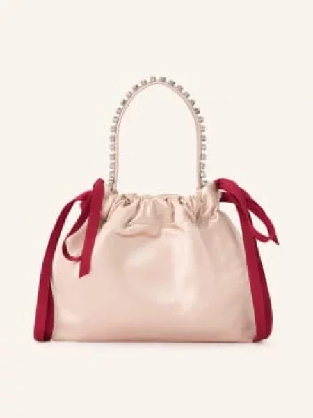 Jimmy Choo Torebka Drawstring Mini Z Kamieniami Ozdobnymi rot