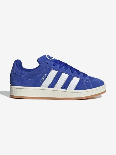 Adidas sneakers din piele întoarsă Campus albastru