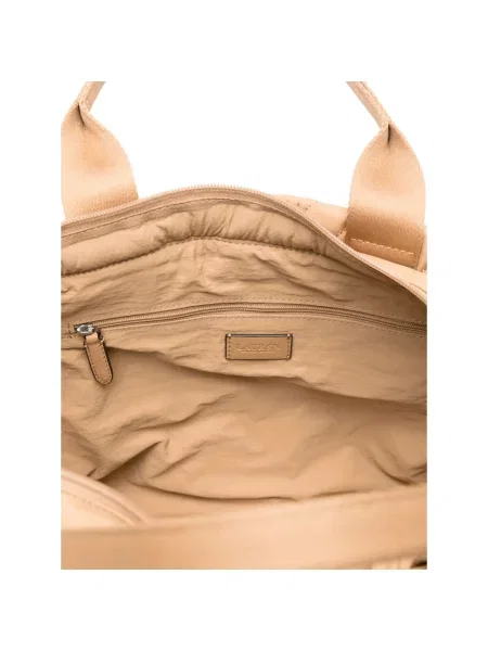 Ralph Lauren Torebki Kobieta ONE SIZE Skóra Stevie Zip Tote beżowy