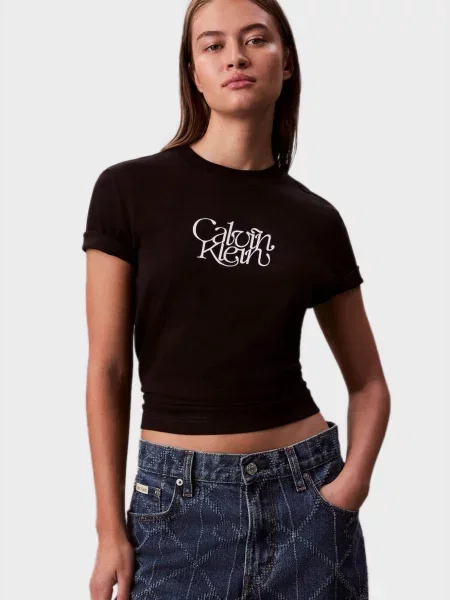 Футболка Calvin Klein Jeans чорна