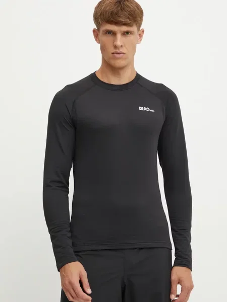 Jack Wolfskin longsleeve funkcyjny Infinite Warm czarna