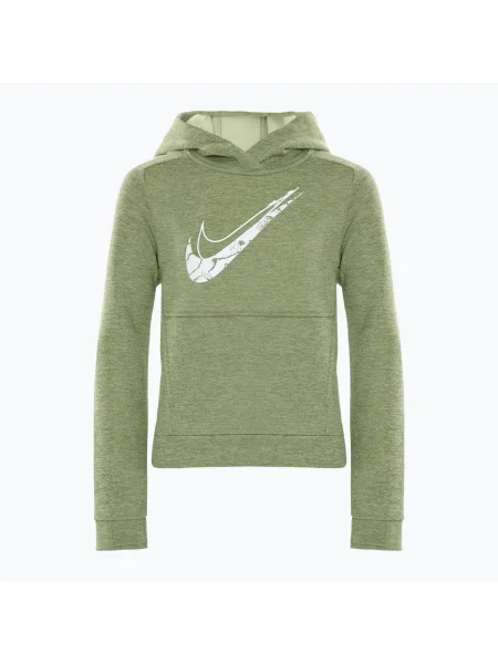 Bluză pentru copii Nike Multi Stain Repel Therma-FIT oil green/olive aura/heather/white alb