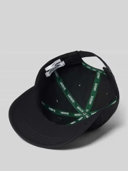 Lacoste czapka z daszkiem z aplikacją czarny