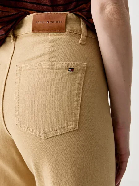 Tommy Hilfiger дънки wide leg дамски бежово