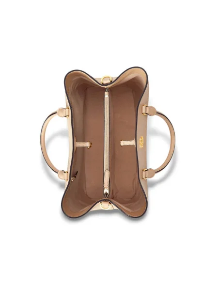 Shopper kabelka Lauren Ralph Lauren béžová