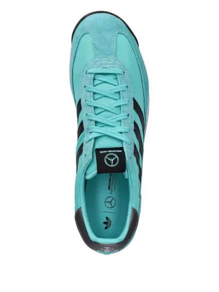 Велурени маратонки Adidas Gazelle на райета бяло