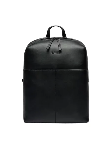 Lniana torba Calvin Klein czarna
