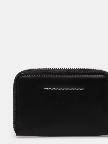 Шкіряний гаманець Maison Margiela чорний