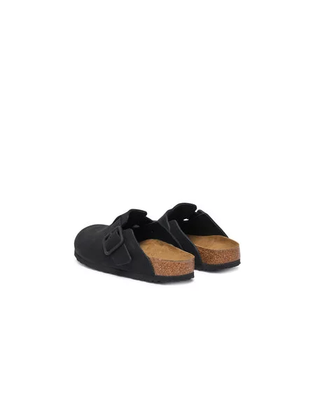 Pantofle Birkenstock s přezkou černé
