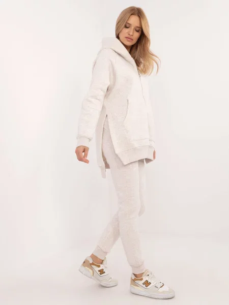 Trening Fashionhunters melange alb