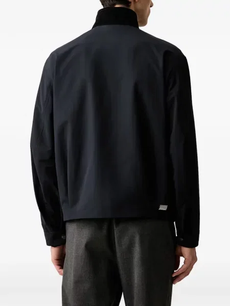Μπουφάν Emporio Armani ζιβαγκο τσέπες με πτερύγια μπλε